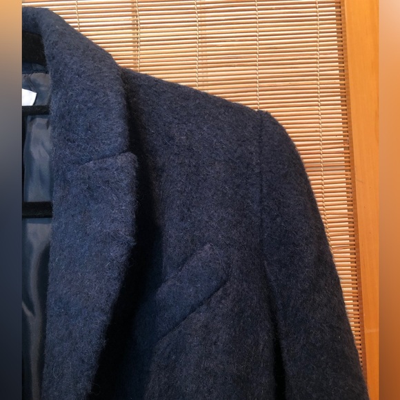 Topshop Manhattan Coat - Tailored, Belted, Double Breasted in Navy 2P - Picture 7 of 16